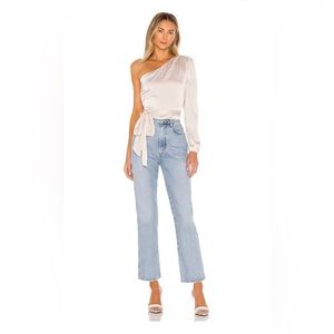 MORE TO COME- Scottie One Shoulder Top in Bone - Worn only once!- Size: Small